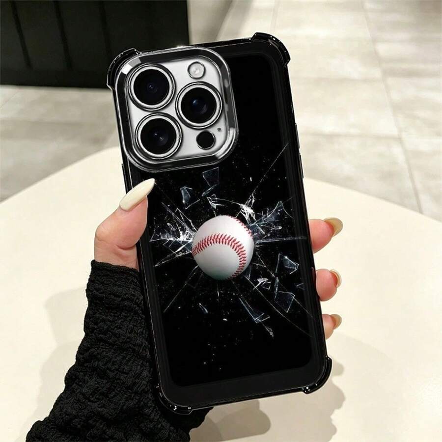 Baseball-Themed Cell Phone Case With A Modern Design And Full Drop Protection, Suitable For Multiple Mobile Phone Models Such As The 5 Series Up To The 17 Pro, Including Plus, Pro, Pro And 16e, The A And S Series With A03, A04, A04e, A05, A06, A12, A15, A22, A32, A34, A35, A54, A55, S23, S24 Ultra, Moto G52, G54, G84, C40, C65, M5s, M6 Pro 4G, X5, Pro And 9A, A3, Note 11 4G, A Comfortable And Durable Case For Everyday Personal Use - 多色2 - 查看 1