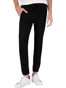 Holstone Jogger Slim Fit de Gabardina Premium - Pantalones para Hombre Casuales Deportivos - Ropa y Moda para Hombre - Pantalón de Algodón - Caqui - Ver 1