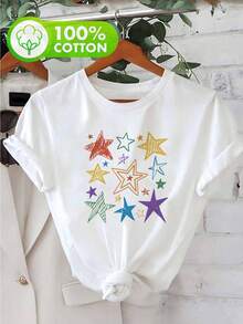 Women T-Shirts - 白色 - 查看 2