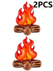 Inflatable Flame Decoration, Suitable For Camping Party Decor, Indoor And Outdoor Use, Realistic Campfire Prop, Also An Excellent Easter Gift - Multicolor - View 10