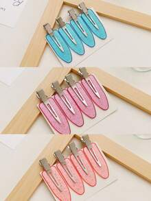 5pcs/20pcs/30pcs Women's Minimalist Versatile Alligator Hair Clips Hair Accessories For Daily Casual Vacation Outing Wear - Mauve Purple - View 11