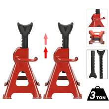 2Pcs Axle Stands FloorJack Heavy Duty Lifting 3 Ton Capacity Stand Car Caravan - 280-415mm - View 8
