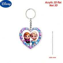 2D Flat Acrylic Cute Princess And Ice Princess Keychain | Adorable And Comfortable Pendant, Made Of Durable Acrylic, Officially Licensed Christmas Decoration, Suitable For Cars, Bags, Etc. - Perfect Gift For Family And Friends, Christmas Decoration, Backpack Accessory, Valentine's Day Gift, Ramadan Gift, Carnival Gift, Cute Keychain, Women's Keychain, Key Chain, Keychain Pendant, Women's Car Accessory, Back To School, Mexico - Multicolor - View 4