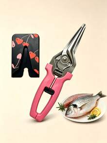 Ciseaux de cuisine robustes pour la volaille, rangement pratique dans le réfrigérateur ou l'armoire, conception verrouillable, accessoire de cuisine, convient pour couper le poulet, la viande et les tâches de préparation des aliments, cadeau pour enseignant, rentrée scolaire, saison de remise des diplômes, ensemble - Plusieurs styles - Voir 5