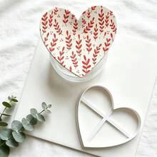1pc Minimalist Heart-Shaped Polymer Clay Cutter Mold, For DIY Jewelry Storage Tray, Store Rings, Earrings And Small Accessories - White - View 3