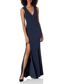 Dress the Population Sandra - Traje de baño con Tirantes Gruesos y Vestido con Hendidura Vestido para Mujer - Pino - Ver 5