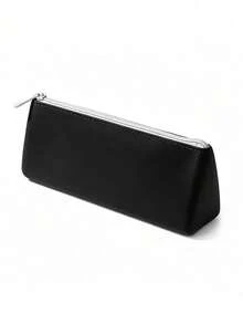 4/1 pieza Estuche de lápices de silicona suave estilo coreano, diseño de unicolor multitono, gran capacidad con diseño de múltiples compartimentos, adecuado para adultos, uso escolar diario y almacenamiento de cosméticos, bolsa de papelería portátil, bolsa de almacenamiento multifuncional para lápices de maquillaje, temporada de regreso a la escuela - Conjuntos - Ver 13
