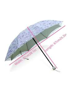1pc Double Layer Floral Lace Pocket Sun Umbrella, UV Protection, Sun And Rain Dual Use, Compact And Portable, Suitable For Outdoor, Beach, Rainy Day Use. - Lace Double-layer Umbrella - View 6