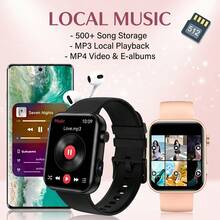 KENPANG Women's Camera Smart Watch, Photo, Video And Audio Recording, 512MB Memory, 1.91-Inch HD Display, Bluetooth Call And Notification, Heart Rate/Sleep/Menstrual Cycle Tracking, Multiple Sports Modes, IP68 Waterproof, Fitness Tracker, Compatible With IOS And Android - View 9