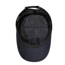 Summer Perforated Soft Top Men's Flat Cap, Water-Resistant Baseball Cap, Outdoor Sun Protection Sports Quick-Dry Baseball Cap - A - View 5