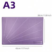 A3 A4 A5 尺寸單面印刷桌面多功能紫色切割墊，DIY 手作切割墊 - 紫色A3+A4+A5 - 查看 3