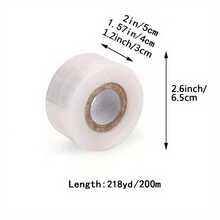 Fruit Tree Grafting Tape: Floral Tape, Grafting Tools, Plant Tape, Nursery Tape, PE Stretch Self-Adhesive Film, Transparent Floral Packaging; Width: 1.2 Inches, 1.57 Inches And 2 Inches; Length: 218 Yards - S - View 4