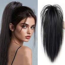 Waterfall High Crown Voluminous Ponytail Hair Extension Clip-In Short Ponytail Braid HA2886 - Multicolor - View 1