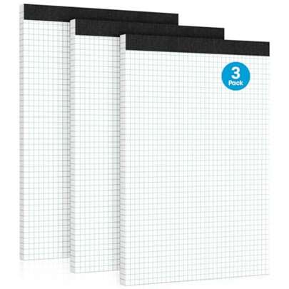 Blocs de papier millimétré Cahier de papier millimétré, papier quadrillé 4x4, 30 feuilles de papier lignées Cahier de papier quadrillé Papier d'ingénierie pour le dessin, la conception, les croquis de mathématiques