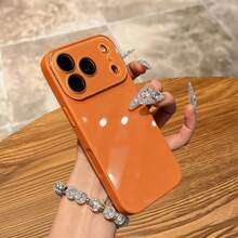 Funda para Teléfono: Funda para Apple  17 Pro Max, Funda de Vidrio Macaron Ice-sense para  16, Estilo Nuevo Simple para 15, Parejas para 14, Color Sólido para 13, Cobertura Completa de Lente para 17 Pro, Funda para  16 Pro - 4 - Ver 2
