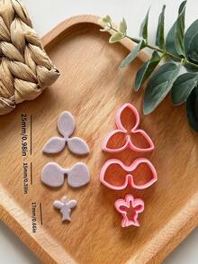 Orchid Polymer Clay Cutters, Delicate Orchid Petal Shapes For Nature-Inspired Handmade Earring Craft Supplies - Pink - View 5