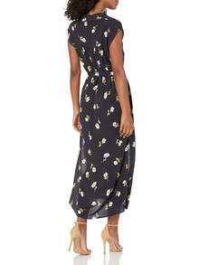 Vestido Midi  Lovely Ways con Botones Frontales, Vestido Informal para Mujer - Rojo (Red Clay) - Ver 2