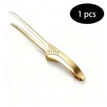 Premium Stainless Steel BBQ Tongs, Long Handle Heat-Resistant Non-Slip BBQ Tongs, Suitable For Camping, Restaurant, Home - Gold - View 10