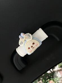 Cute Rabbit Car Roof Handle Cover, Creative Car Interior Door Handle Sleeve, Handle Protector, Car Handle Cover, Car Interior Accessories - Rabbit - View 8