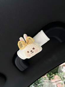 Cute Rabbit Car Roof Handle Cover, Creative Car Interior Door Handle Sleeve, Handle Protector, Car Handle Cover, Car Interior Accessories - Rabbit - View 6