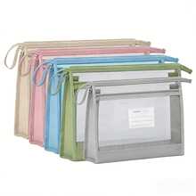 A4 Double Zipper File Bag, Transparent Front For Easy Identification, Perfect Gift For Easter, St. Patrick's Day, Mother's Day, Father's Day And Graduation Season - A - View 2