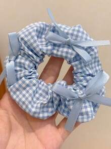 3pcs Women's Ball Hair Ties, Fresh Style Oversized Floral Fairy Elegant Hair Scrunchies, Back To School - Multicolor - View 6