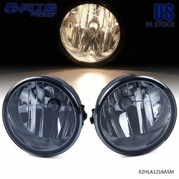 Luces Antiniebla para Parachoques con Lente Ahumada para F-150 2006-10, 1 Par Izquierda Derecha G-PLUS