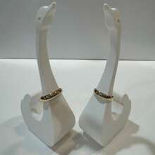 [Swan Love] 3D Printed Swan-Shaped Ring Holder, Romantic Gift For Wedding Anniversary, Jewelry Display Stand, Proposal Ring Storage Rack, Decorative Item For Dressing Table, Creative Gift For Girlfriend Or Bride - Swan Storage Rack - View 4
