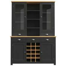 Multi-Purpose Highboard For Home With Tip-Over Protection, Stand Cabinet For Kitchen And Living - Black - View 5