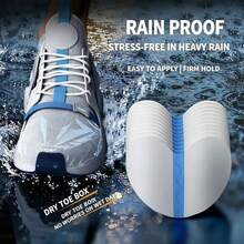 30 pièces/paquet, Protecteur de bout de chaussure imperméable & anti-salissure, Couvre-bout de chaussure anti-rayures invisible - A - Voir 1
