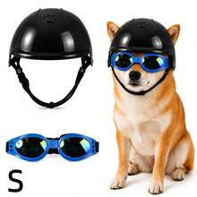Adjustable Pet Helmet And Goggles Set, UV Protection Anti-Collision Dog Helmet Suitable For Dogs, Cats Outdoor Motorcycle Riding, Dog Supplies, Cat Toys, Cat Accessories - Multicolor - View 16