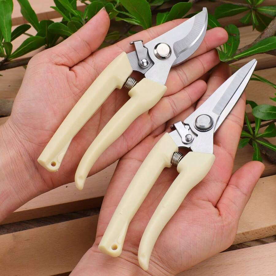 Heavy Duty Stainless Steel Pruning Shears Multi-Function Garden Scissors Orchard Fruit Picking Clippers Tree Branch Trimmer Sharp - Pruning Shears - View 1