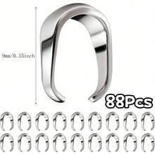 88pcs Stainless Steel Bail Pendant Clip DIY Pendant Bracelet Necklace Earring Link Clasp - DIY - View 14