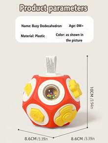 Toddler Sensory Toy Ball, Early Education Puzzle Busy Ball, Dodecahedron Grasping Ball, Infant Early Learning Toy - Busy Ball - View 13