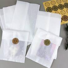 Pure White Cotton Paper Bag, Ice Bread Packaging Bag, Card Packing Material, Small Card, Planner Stickers Packaging Bag, Suitable For Wedding, Birthday, Baking, Soap Packaging, Lipstick, Gift Packaging, Handmade Crafts Packaging - Multiple Styles - View 2