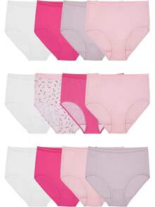Fruit of the Loom Eversoft - Ropa Interior de algodón sin Etiquetas y Transpirable, Disponible en Tallas Grandes Ropa Interior para Mujer - Blanco - Ver 12