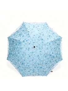 1pc Double Layer Floral Lace Pocket Sun Umbrella, UV Protection, Sun And Rain Dual Use, Compact And Portable, Suitable For Outdoor, Beach, Rainy Day Use. - Lace Double-layer Umbrella - View 4