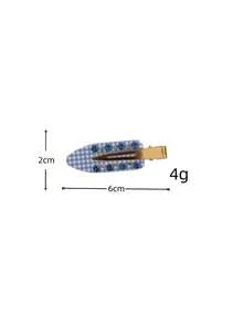 1PC/10PCS Casual Acetate Premium Bow Seamless Plaid Alligator Hair Clip Hair Accessory - Multicolor - View 2