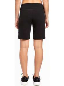 Danskin Bermudas Esenciales de Cintura Ancha Bermudas Mujer - Negro - - Ver 5