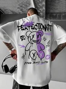 Men's Casual Short-Sleeve T-Shirt, Vintage And Original Style, Perfect For Summer - 白色 - 查看 2