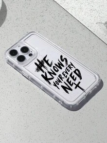 Vintage Christian Faith Slogan Print Clear Case Compatible With IPhone 13 15 16 17pro 17 14 17 17pro Max &Compatible With Samsung Galaxy/A54 A14 A15 S23 S24 S24ultra S25 A07 A17 S26 A57 - Multicolor - View 4