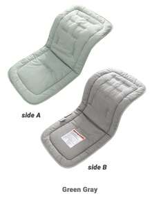 1 pieza Cojín cómodo para silla de paseo de bebé, almohadilla reversible para trona - Multicolor - Ver 12