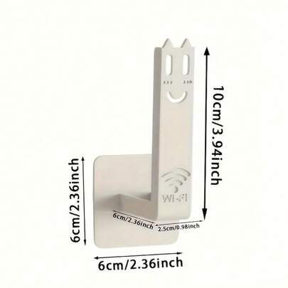 No-Drill Wall Storage Bracket - Cable Management Rack For WiFi Devices, TV Boxes And Small Electronics | Ventilated Design, Space-Saving, Practical Organizer For Home And Office