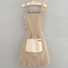 1pc Premium Kitchen Apron, Sweet Style, Workwear, Suitable For All Seasons Cooking, H-Shaped Wide Strap Apron, Unisex, With 2 Pockets, Suitable For Chef Cooking, Gardening, BBQ, Cafe, Painting, Baking - Multicolor - View 15