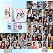 50張 Lomo卡 女團小卡套組 YUNAH MINJU MOKA WONHEE IROHA 雙面印刷 偶像收藏相卡 粉絲周邊禮物 - 彩色 - 查看 1