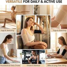 Arm Slimming Sleeves & Calf Compression Sleeves Set, Elastic Upper Arm Shaper And Leg Support For Sports Travel - Multicolor - View 7