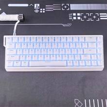 132-Key Jelly White Translucent Keycaps, PC Material, Cherry Height, Crystal Pudding Keycaps, Compatible With Cherry/Gateron MX Switches, Suitable For Gift Or Personal Use, Hot-Swappable, High-Aesthetic Personalized Keycaps - View 9