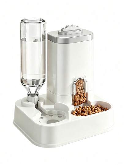 Máy cho ăn và bình nước 2 trong 1 cho thú cưng, bát ăn và bát nước dung tích lớn cho chó mèo, máy cho ăn tự động trong nhà/ngoài trời