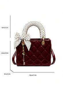 Dedoo Niche 高端 Dafei 女款包 2026 時尚奢華熱銷新款刺繡包，手提包、肩背包與斜挎包，適用於度假、旅行、通勤、禮物、派對、新娘包 - 酒紅色 - 查看 5