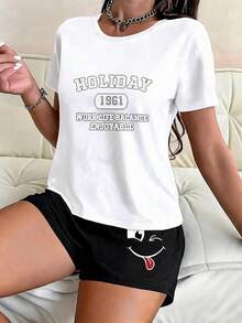 OversizeExtra grande OversizeExtra grande MYNOVA C Camiseta de algodón suave de talla grande para mujer con estampado de perro lindo, diseño Chemspanol, perfecta para amantes de los perros y - Blanco - Ver 1